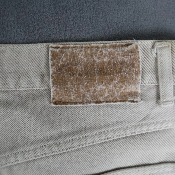 Vintage 90s Anchor Blue Mens Size 38x30 Baggy Jeans Denim Beige Skate Grunge - Picture 15 of 16